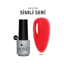 Momo Professional Kalıcı Oje S017 Hafif Simli Kırmızı 4 Ml