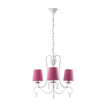 Philips Mykidsroom Princess 3'Lü Kumaş Abajur Avize-Pembe