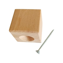 Masa - Mobilya - Ünite - Koltuk- Kanepe- Ahşap Ayak Takoz Yükseltici - 5 Cm Boyasız - Ham