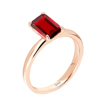Sirius Oktagon Kesim Garnet Tektaş Yüzük 0831R0022