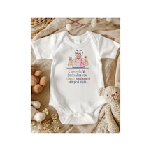 Lupi Anneanne Tasaımlı Bebek Zıbın % 100 Pamuk Unisex 126 ekru