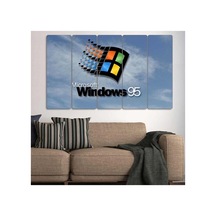 Windows 95, Açılış Ekranı - 5 Parçalı Tablo Görsel - 702504125 Görsel