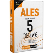 Pegem 2026 Ales 5 Deneme Çözümlü Pegem Akademi Yayınları