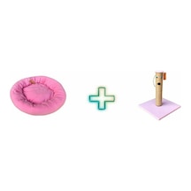 Polar Simit Yatak + Brt Pet Kedi Tırmalama Tahtası 42 CM