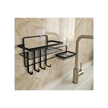 Farist Bath Çok Amaçlı Banyo Düzenleyici Siyah 5 Adet Renkli