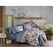 Hobby Kingsize Poplin Nevresim Arella Oranj Çok Renkli