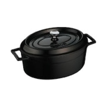 Lava Trendy Oval Döküm Demir Tencere 21X27 CM Siyah Lava Trendy Oval Döküm Demir Tencere 21X27 CM Siyah