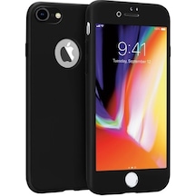 Buff Apple Uyumlu iPhone 8 4d Kılıf Black
