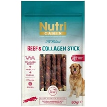 Nutri Canin Collagen Stick Biftek Eti Sargılı Kemik Köpek Ödülü 80 Gr