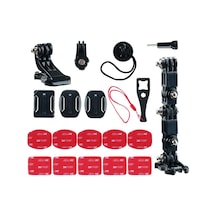 Kamera Kask Tutucu Aksesuar Kiti, Aksiyon Kamerası Aksesuarı, Gopro 8/7/6/5/4 İle Uyumlu