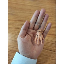 Wednesday Hands Thing Minik El Anahtarlık Çok Renkli