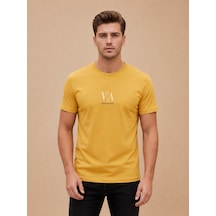 Vogoss Actıon Baskılı Erkek T-shırt 62494-30010 Sari