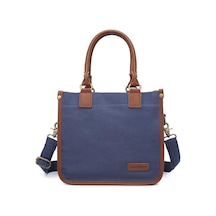Kanvas Kumaş Kadın Çantası Elden Tutmalı Smart Bags 1333 Lacivert