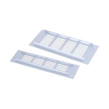 Novahub Gardırop Dolabı Dikdörtgen Havalandırma Mesh Mobilya Donanım Aksesuarları Havalandırma Mesh 50 200mm Gümüş