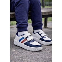 Papucumun Dünyası Günlük Bebek Çocuk Sneaker Cırt Cırt Bantlı Spor Ayakkabı Yürüyüş Ayakkabısı Lacivert