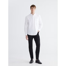 Lcwaıkıkı Classic Siyah Dar Kalıp Gabardin Erkek Chino Pantolon