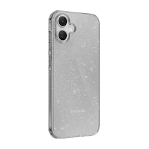 Newface Samsung Galaxy A05 Kılıf Glow Kapak - Siyah Şeffaf