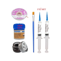 Mechanic Krem Lehim 183 C 42gr Havya Uc Temizleyici Flux Lehim Toplama Cp-2015 Lehim Emme Teli Fırça Seti04
