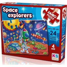 Ks Games Puzzle Space Explorers Jumbo Puzzle 24 Prç. Jp 31011