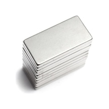 5 Adet - Köşeli Neodyum Mıknatıs, 20x10x1,5 Mm, Güçlü Magnet, N35 Kalite