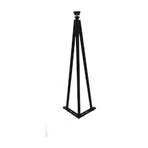 Dekoratif Metal Boru Firkete Sehpa Ayağı 51,5 Cm - 1 Adet Siyah Diğer