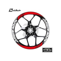 Rks Qjmotor Srk125r Geniş Jant Sticker Modeli 16'lı Kırmızı Beyaz
