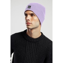 Unisex Kışlık Bere Şapka Düz Logolu Yumuşak Triko Basic Akrilik Beanie 001