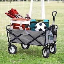 Katlanır 4 Tekerlekli Kamp Plaj Arabası Taşıma Arabası Aa003