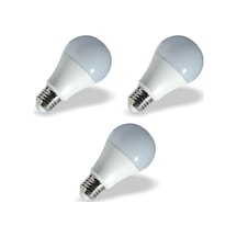 3 Adet 9,5w 3000k Günşığı Led A60 Ampul Kes170 3'lü Gün Işığı E27 Led Ampul 9,5 Watt Yok A'dan G'ye