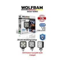 Wolfram 32405 Çalışma Lamba Kare Midi 9-32v 1700 Lümen 20w