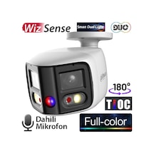 Dahua Ipc-pfw3849s-a180-as-pv 2x4mp Dah.mik. Tioc Duo Smart Dual Led Full Color Bullet Kamera 25mt
