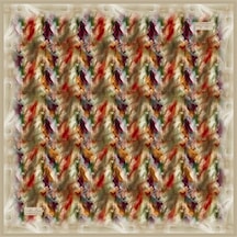 La Boutique 2539-06 Sura İpek 90x90 Çok Renkli