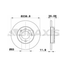 Seat Toledo 2 Fren Diski On 2001-2005 Braxıs Ae0052 2adettir