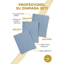 Starcke Su Zımparası Seti 800-1000-2500 Kum 230x280 Mm 3 Parça Islak Kuru Tabaka