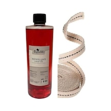 Dünya Magnet Kandillo Kırmızı Kandil Yağı Kokusuz Dumansız Iç Mekan Gaz Lambası 400 Ml + 1 Metre Fitil Abundance Prosperity