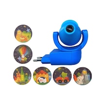 Soulader Akıllı Işık Algılayıcılı Çocuklar İçin Otomatik Açılan Gece Lambası Ve Yıldız Projeksiyon Cihazı Mavi