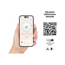 İvigo Epk4590e20w Dijital Profesyonel Konvektör 2000 Watt Beyaz Wifi