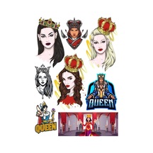 Kraliçe Sticker Set 8 8 Parça Telefon, Tablet, Defter, Laptop Sticker