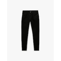 Koton Pamuklu Normal Bel Cepli Skinny Push Up Denim Pantolon - Skinny Push Up Fit Jean Siyah 7wam40234nd