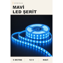 Onerous 5 M 12v Mavi Led Şerit, Yapışkanlı