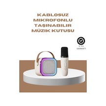 Bluetooth Karaoke Mikrofon Ve Hoparlör Seti Taşınabilir - Lisinya