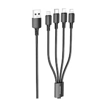 2 1 Type-c 1 Micro Uçlu 1.2m 2a Örgülü Renkli Şarj Ve Kablosu Diğer