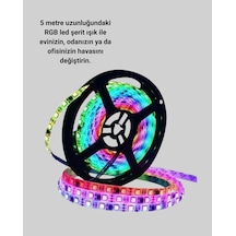 Enerji Tasarruflu Rgb Şerit Led 5 Metre Standart