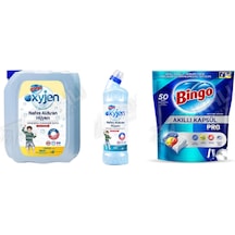 Bingo Çamaşır Suyu 4 Lt + Oksi Jen 750 Ml +tablet 50'li 3'lü Set Diğer