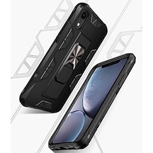 İphone Xr 6.1 İle Uyumlu Kılıf Siyah Alp Standlı Silikon İle Uyumlu Kılıf Orijinal Esnek İnce Geliştirilmiş Dayanıklı Darbe Karşıtı Koruyucu Yeni Tasarım İphone Xr 6.1, Siyah Sku: Zeusb09x3sg4n2