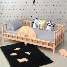 Markaawm Markaawm Ahşap Çocuk Yatak Montessori Karyola Akçaağaç
