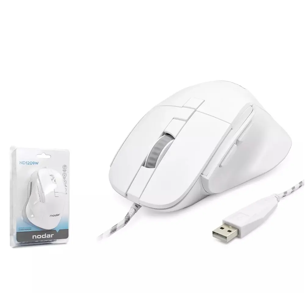 Nodar Nd1209w Gaming Mouse 3600 Dpı - Beyaz