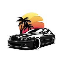 E46 E90 Drift Araba Oto Sticker Yapıştırma 14Cm Md5