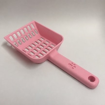 3d Baskı Kedi Kumu Küreği - Geniş Hazneli Eleme Küreği-pembe