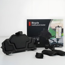 Sx20 Ayna Bağlantılı Motosiklet Telefon Tutucu Titreşim Önleyici,evrensel Uyum Siyah